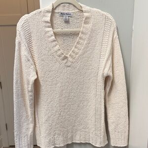 Tommy Bahama Women's Ivory V-Neck Sweater